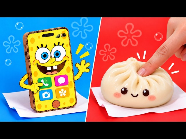 Amazing SpongeBob & Dumpling Paper Crafts! 🧽🥟🎨 DIY Compilation