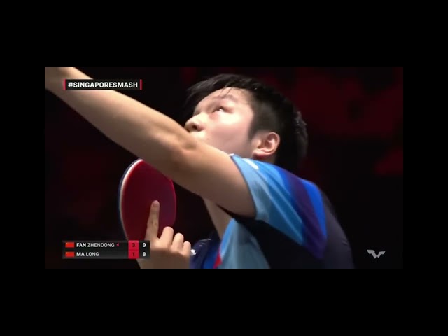 Table tennis forehand winners on backspin push