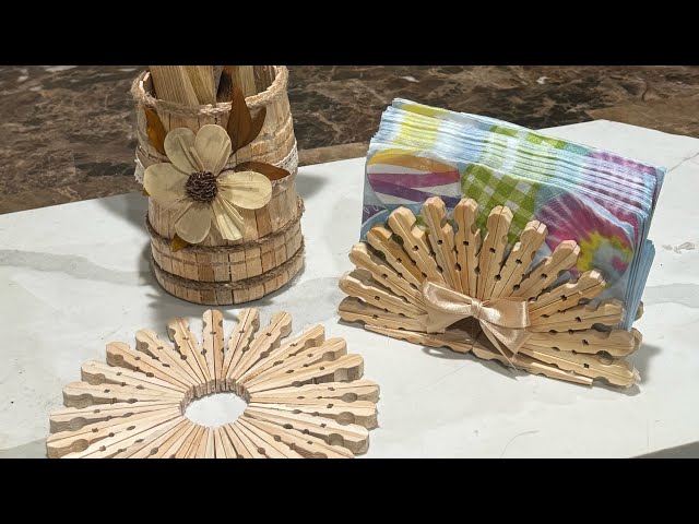 3 Creative and Easy DIY Crafts Using Wooden Clothespins | Beautiful Home Decor Ideas  #wooden pins