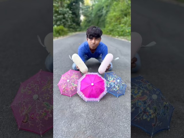 3 Ta Mini Umbrella Vs UV Protection Pocket Umbrella Unboxing