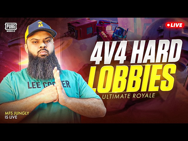LIVE 🔥 4v4 Peerless Hard Lobbies Extreme Survival! 🎯 PUBG Mobile