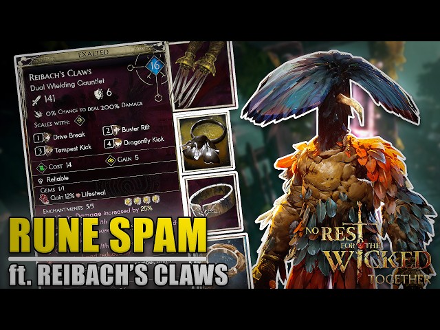 RUNE SPAMMING GAUNTLETS BUILD | No Rest for the Wicked