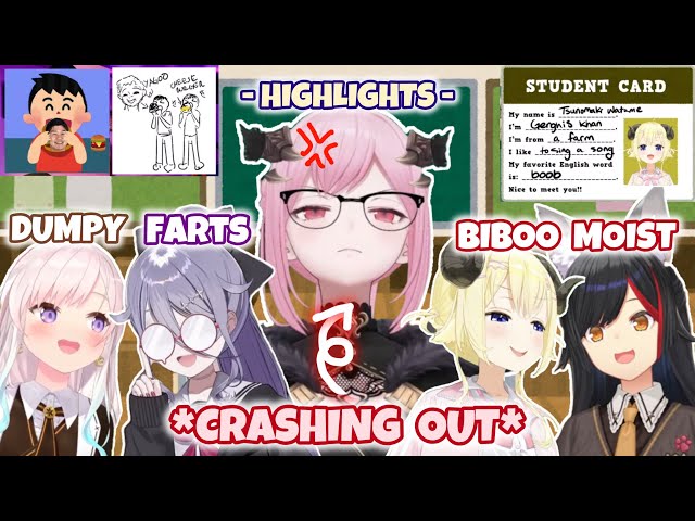 Calli’s CHAOTIC English Teaching Lesson with Biboo, Iofi, Mio and Watame【 HIGHLIGHTS 】