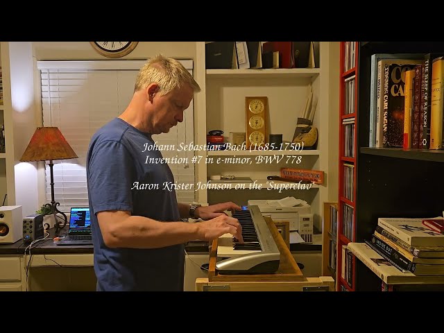 Bach on a digital string model (Superclav) - Invention #7 in e-minor, BWV 778