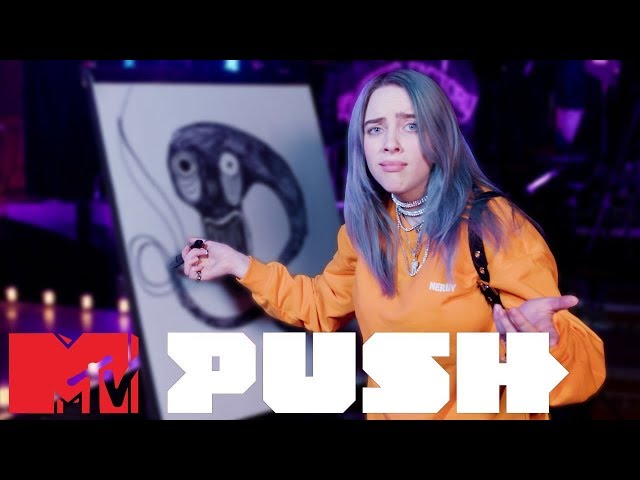 Billie Eilish Attempts The Blank Canvas Challenge | MTV PUSH