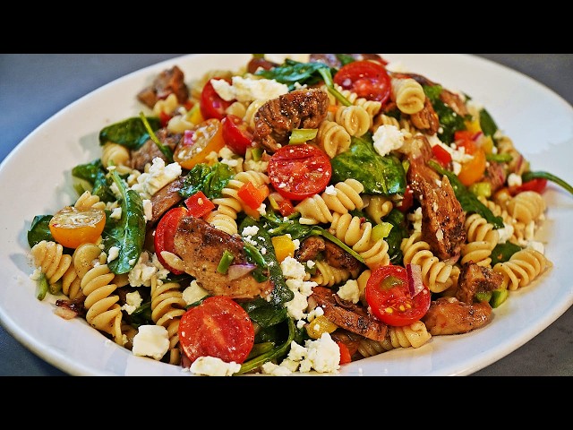 Quick and Easy Jerk Chicken Pasta Salad