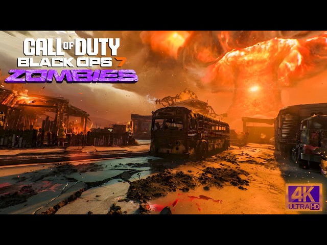 Call of Duty: Black Ops 7 - Nuked Survival Zombies Map Gameplay (4K 60FPS)