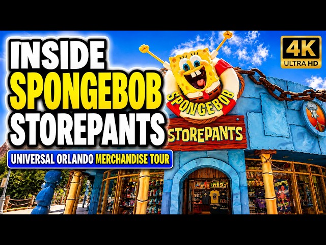 Inside SpongeBob StorePants | Universal Orlando Merchandise Tour | 4K