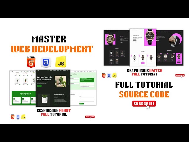 Master Frontend Web Development With 2 Real World Portfolios using html css js Beginners to Advanced