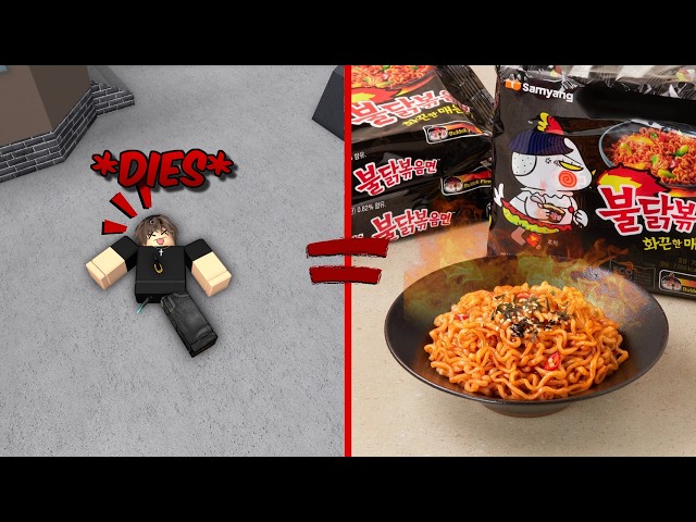 MM2 But Everytime I DIE, I Have To EAT SPICY NOODLES🥵🍜