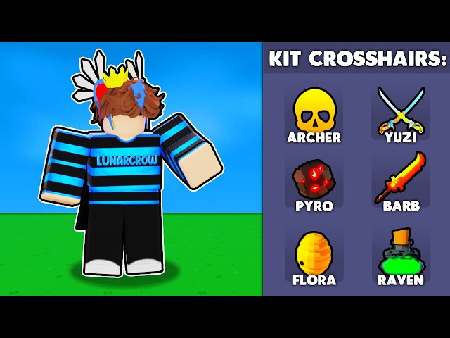 I gave each KIT a CUSTOM crosshair in Roblox Bedwars..