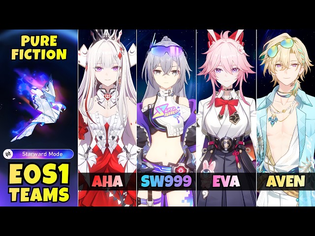 [V3] Aeon Aha x Silver Wolf LV.999, Evanescia, & Aventurine [E0S1 Teams] vs Pure Fiction | HSR 4.7