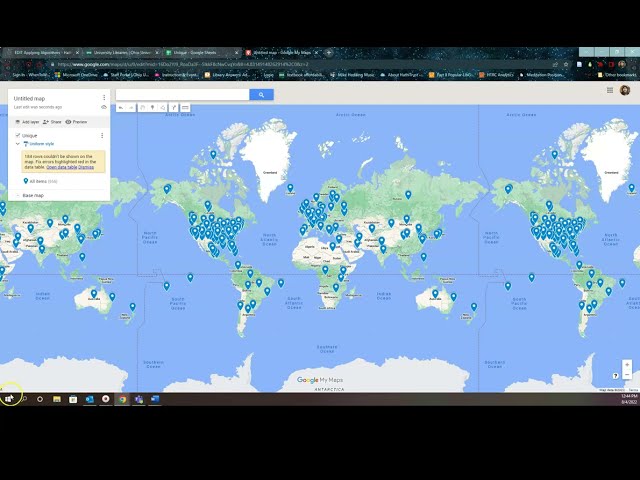 Moving .CSV into My Maps in HathiTrust Research Center