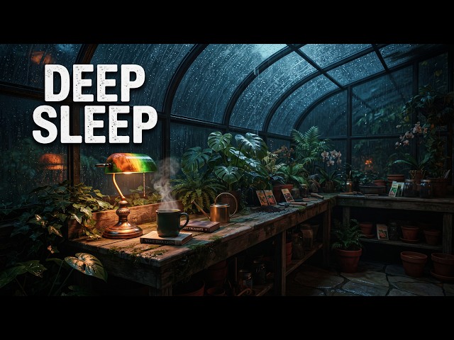Midnight Storm at the Scholar's Estate 📖Dark Academia Lofi & Heavy Rain [1-Hour Deep Sleep & Study]