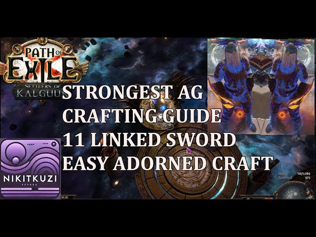 Poe 3.27 | 11 Link Sword | Crafting Guide | Easy Adorned Jewels Craft | Animate Guardian Build