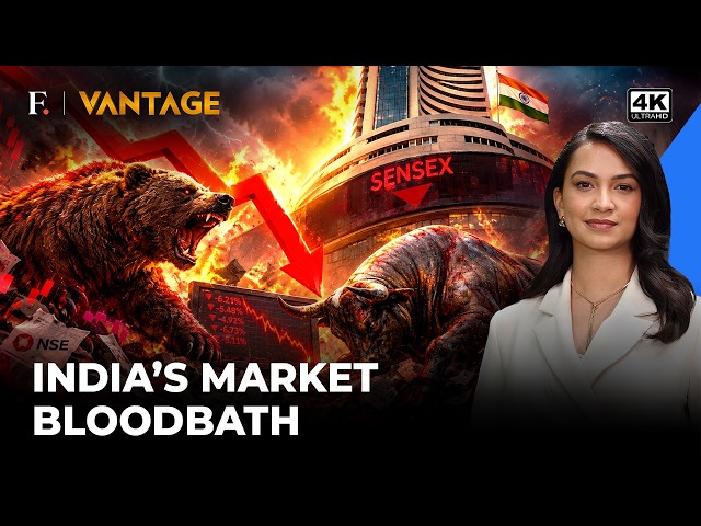 Indian Stock Market Crash: War, Oil & FII Selling Trigger Dalal Street Bloodbath | Vantage