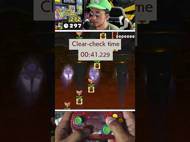 Spin jump off the Piranha Plants!! #supermariomaker2 #mariomaker2