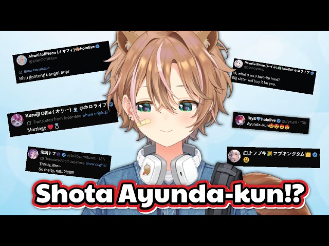 Hololive members goes crazy over Shota Ayunda Risu-kun