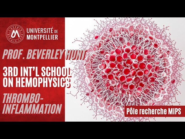 3rd Int’l School on HemoPhysics – Thrombo-inflammation - Prof. Beverley Hunt