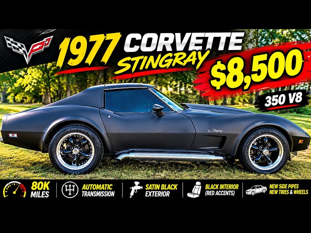 1977 Corvette Stingray for ONLY $8,500! 🔥 350 V8 | 80K Miles | Classic Car Find