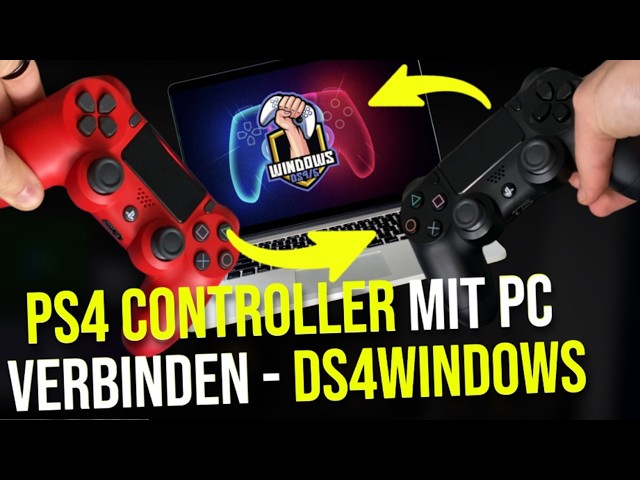 PS4 Controller mit PC verbinden DS4Windows (2026) Deutsch tutorial