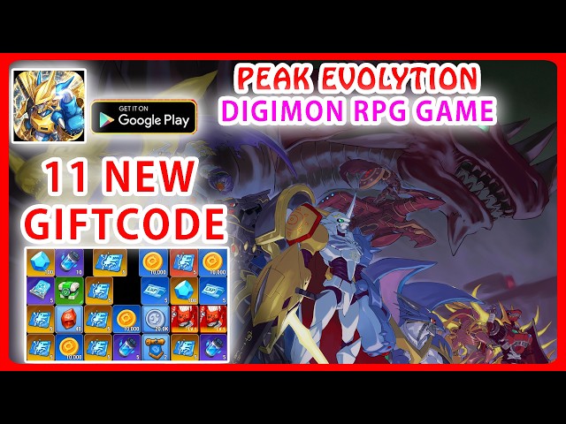 How To Redeem Code Peak Evolution | All 11 Giftcodes & Gameplay - Digimon RPG Android
