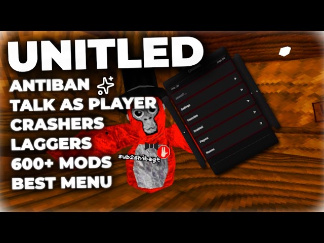 Gorilla Tags Most OVERPOWERED Mod Menu... | Untitled Mod Menu | Antiban, Talk as player