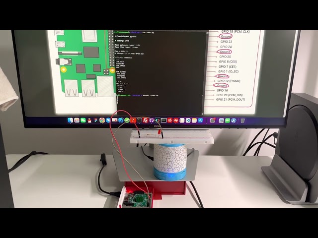 Raspberry Pi using GPIO with Python control LED