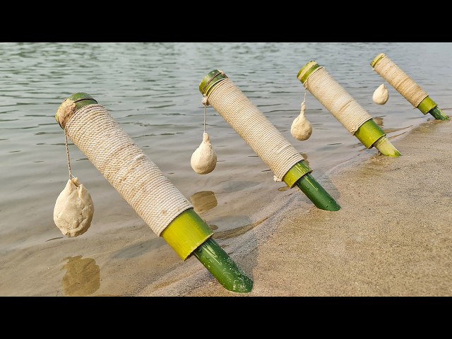 Unique Hook Fishing Technique | Hunting Big Fish By Hook in River