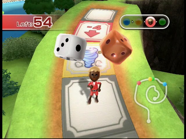 Wii Party Board Game Island Eva vs Stéphanie vs James vs Shinnosuke