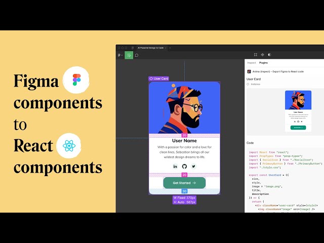 Figma to React: How to get clean React components in Dev Mode | Anima App