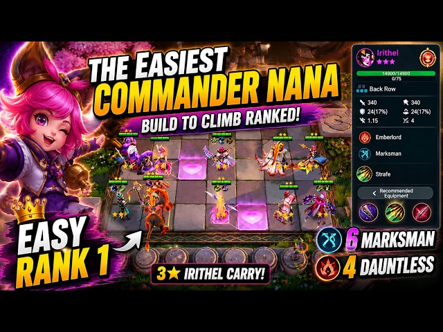 The Easiest Commander Nana Build to Climb Ranked! | 6 Marksman + 4 Dauntless