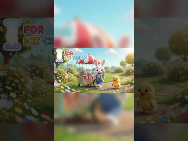 I for Ice Cream 🍦 | ABC Kids Learning | Letter I Song #Shorts