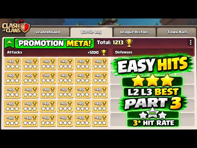 (part 3) very easy Th18 Attack Strategy! Legend 2 best Attack Strategy After Update clash of clans