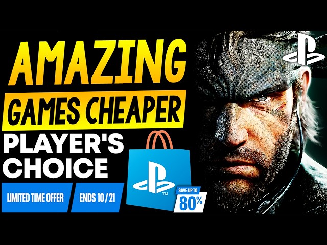 TONS of AMAZING PSN Game Deals! PSN Player's Choice Sale CHEAPER PS5/PS4 Games to Buy!
