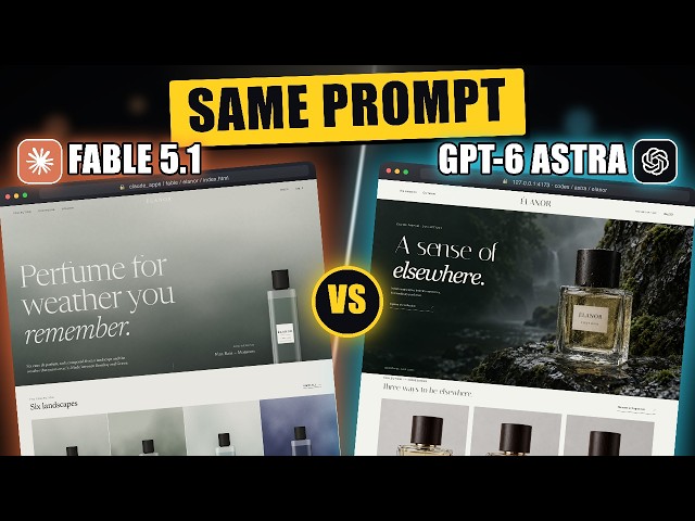 GPT-6 Astra vs Fable 5.1: Same Prompt, 3D Website. Which Wins?