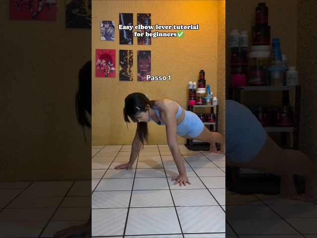 Easy elbow lever tutorial for beginners✅️#shorts #tutorial #fitness #motivation #calisthenics