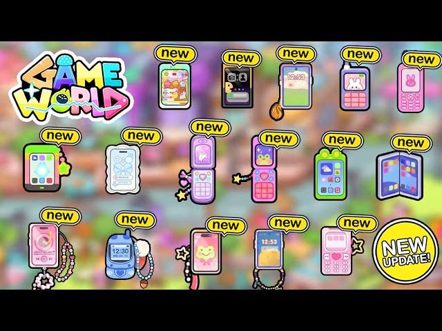 NEW UPDATE IN GAME WORLD | How To Get All Secret Phones | Game World Kalliu