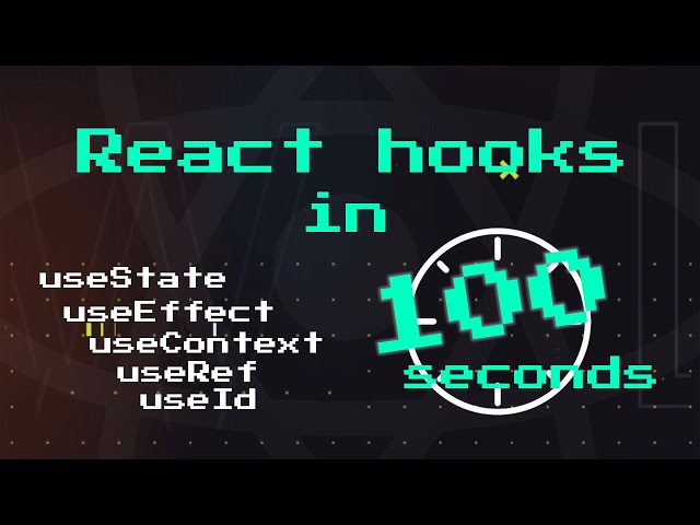 5 React hooks in 100 sekunds ! 🔥🔥🔥