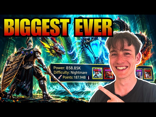 188 BILLION DAMAGE?! My UPDATED F2P Hydra Titus Team Is INSANE! | Raid Shadow Legends