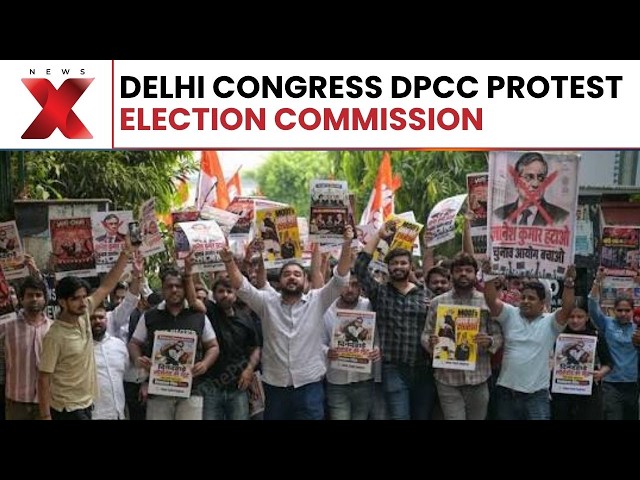 Delhi Congress Protest: DPCC Leaders Demonstrate Over Election Commission | NewsX
