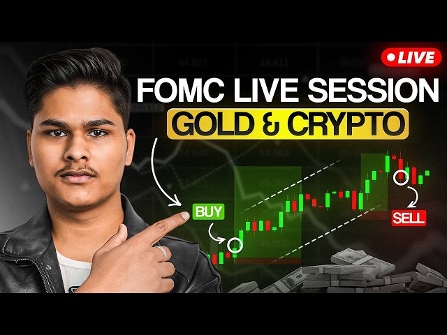 FOMC | Live Market Analysis for Gold and Crypto | Hindi