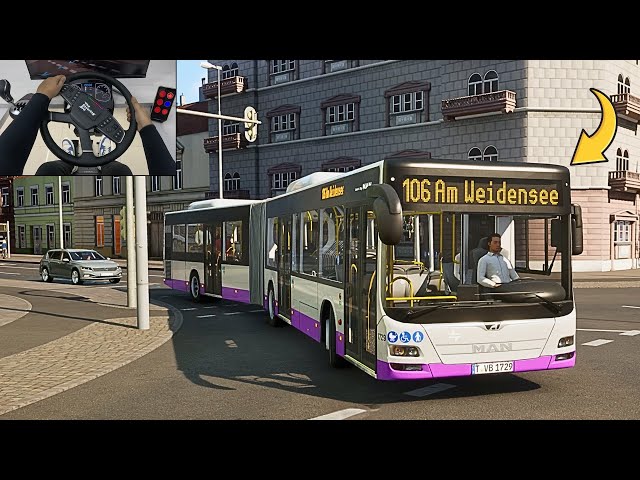 Realistic Bus Simulator 2025 - City Transport Simulator: Bus | Steering Wheel Gameplay
