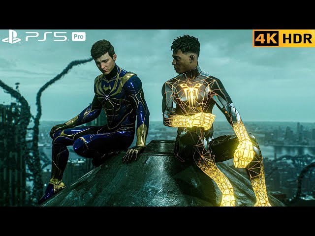 (PS5 PRO) Iron-Spider joins Nanotech Miles To fight Venom Symbiotes | 4K HDR |