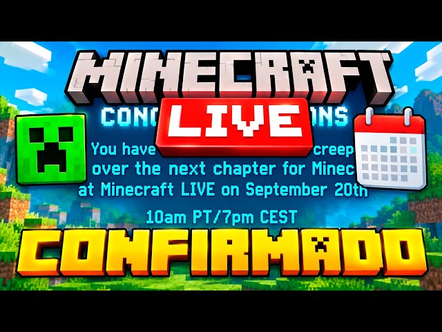 OFFICIAL! MINECRAFT LIVE DATE AND TIME CONFIRMED! NEW UPDATE AND MORE!