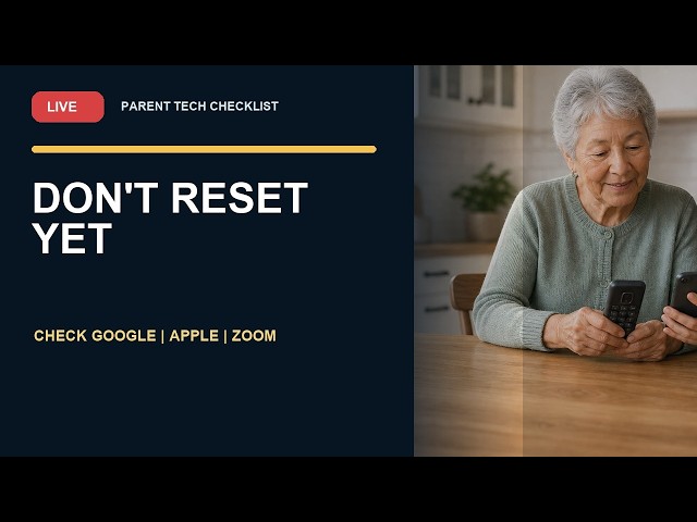 Google, Apple or Zoom Down? LIVE | Aging Parent Tech Status