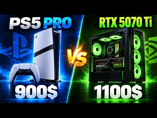 PS5 PRO vs PC RTX 5070Ti | 5 GAMES | Visuals & Performance Big Comparison 4K