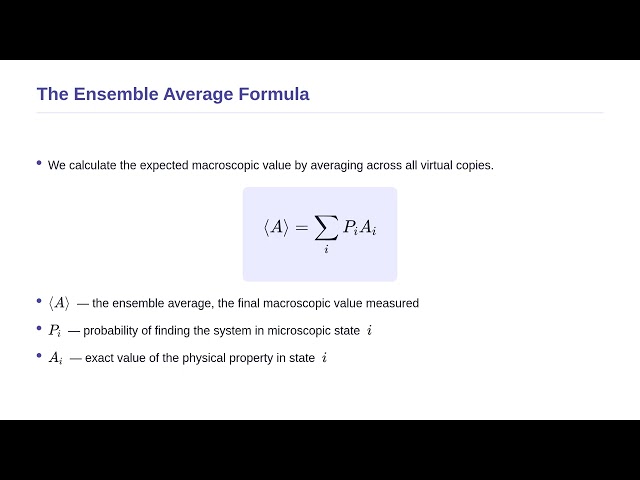 Statistical Mechanics - Statistical Ensembles