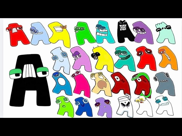 A Becomes Every Alphabet Letter A-Z! 😱 | Alphabet Lore Characters | ABC Learning for Kids