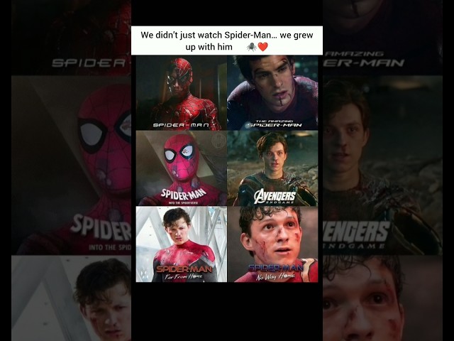 Spider-Man Through The Years 🕷️❤️ #SpiderMan #Marvel #Avengers